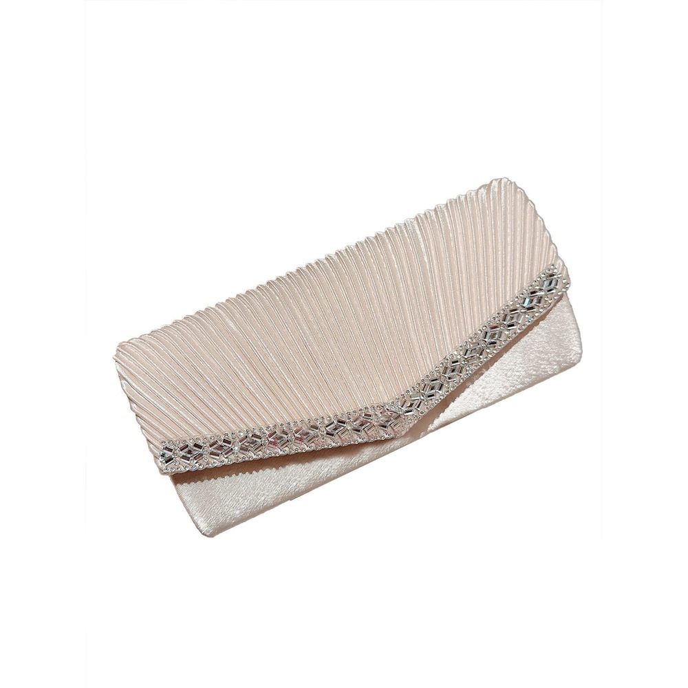 Rhinestone Evening Bag Purse Glitter Clutch Crystal Pearl Party :]